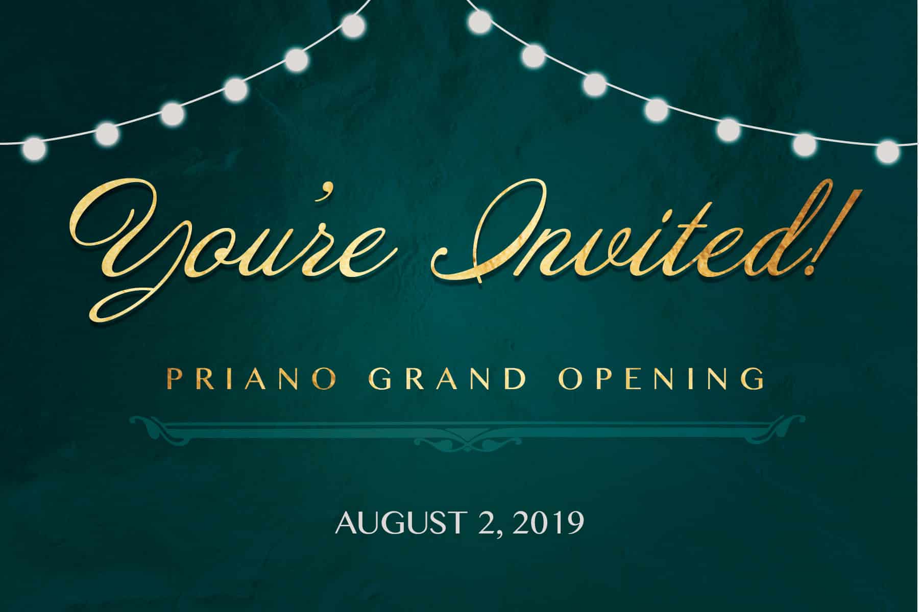 Grand opening sample